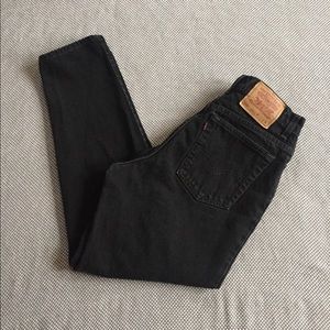 Vintage Levi's 550 black mom jeans